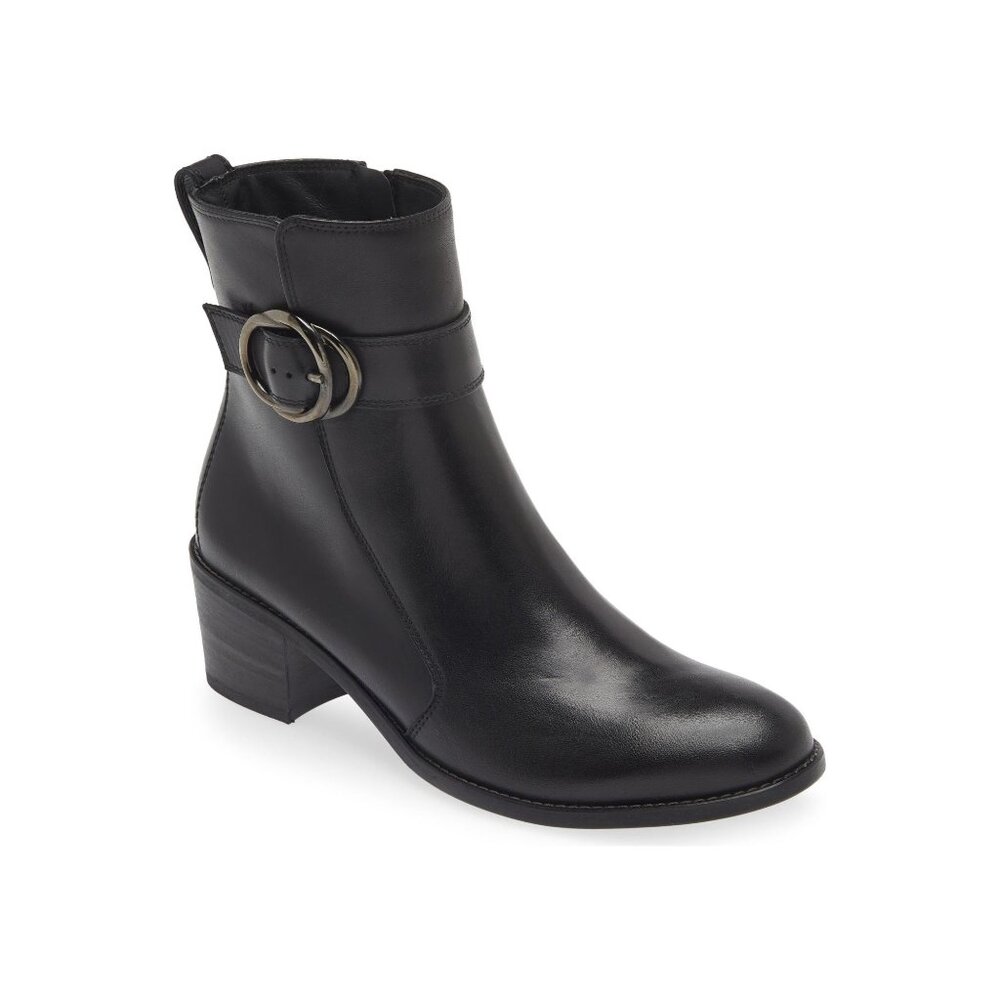 🆕PAUL GREEN Vanessa Block Heel Ankle Bootie Boot 8 Black - Picture 1 of 16